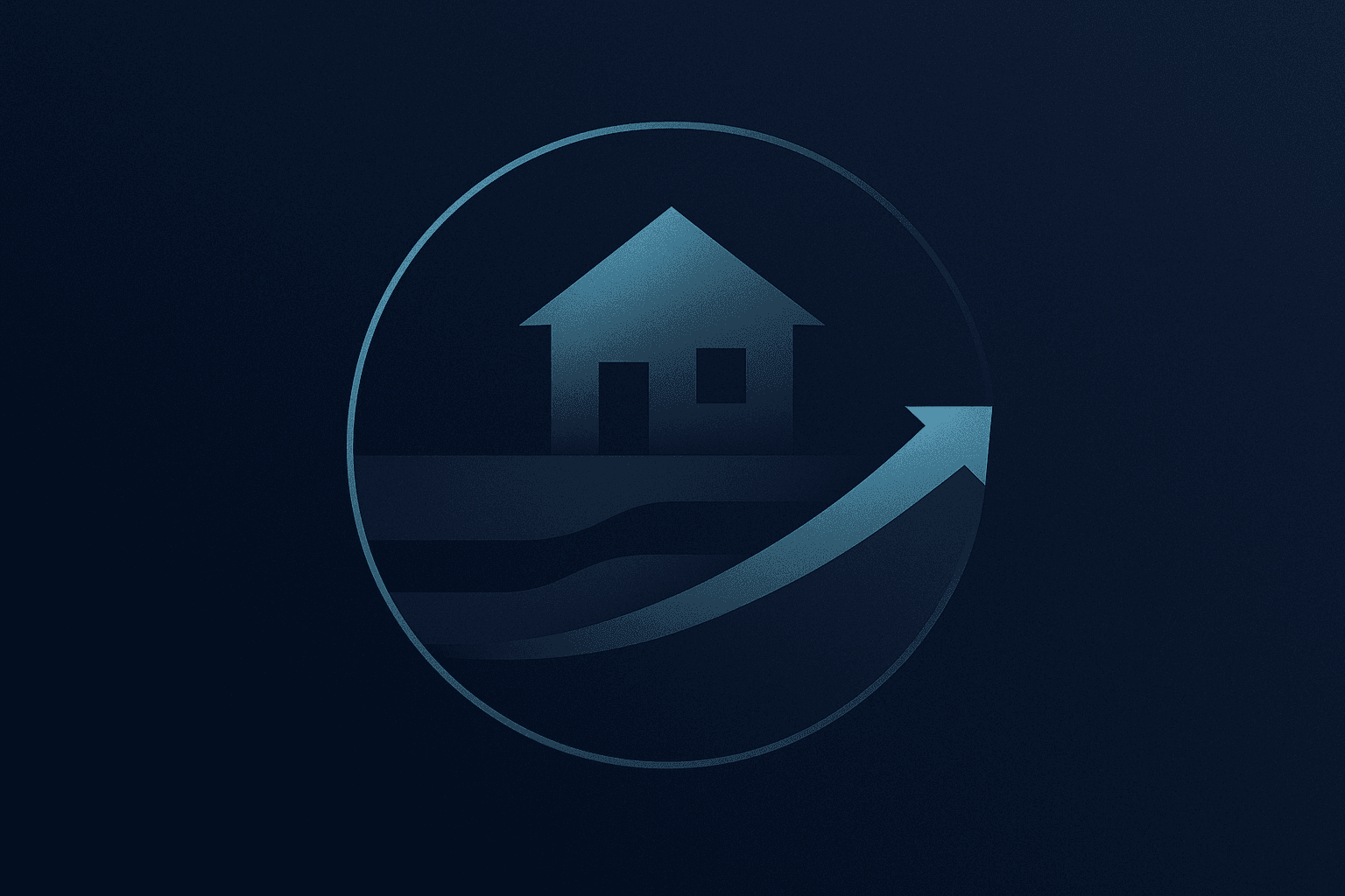 Abstract home & finance illustration—mortgage calculator